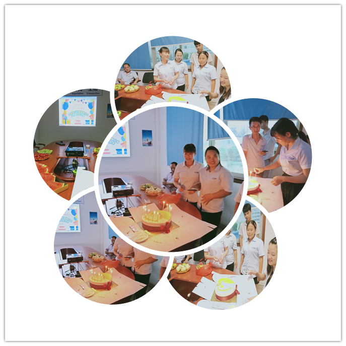 启航电子8月生日会